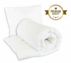 120x90cm 100% Cotton  Anti Allergy Duvet Pillow Filled Quilt Bedding Fit Baby Cot - MyHappy Baby