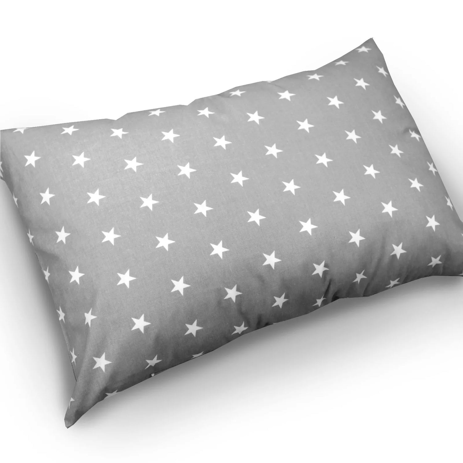 Pillow with Filling 60x40 cm – Small White Stars on Grey