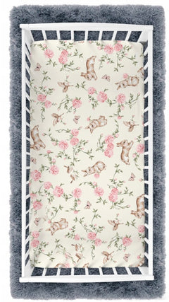 Baby Fitted Toddler Bed Sheet Printed 100% Cotton Mattress 160x80cm Secret Garden - MyHappy Baby