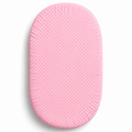 Fitted Sheet 100% Cotton 80x38cm for Baby Moses Basket Pram Dots pink