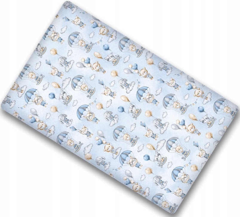 100% cotton fitted sheet printed design for baby crib 90x40cm Walk in the Clouds