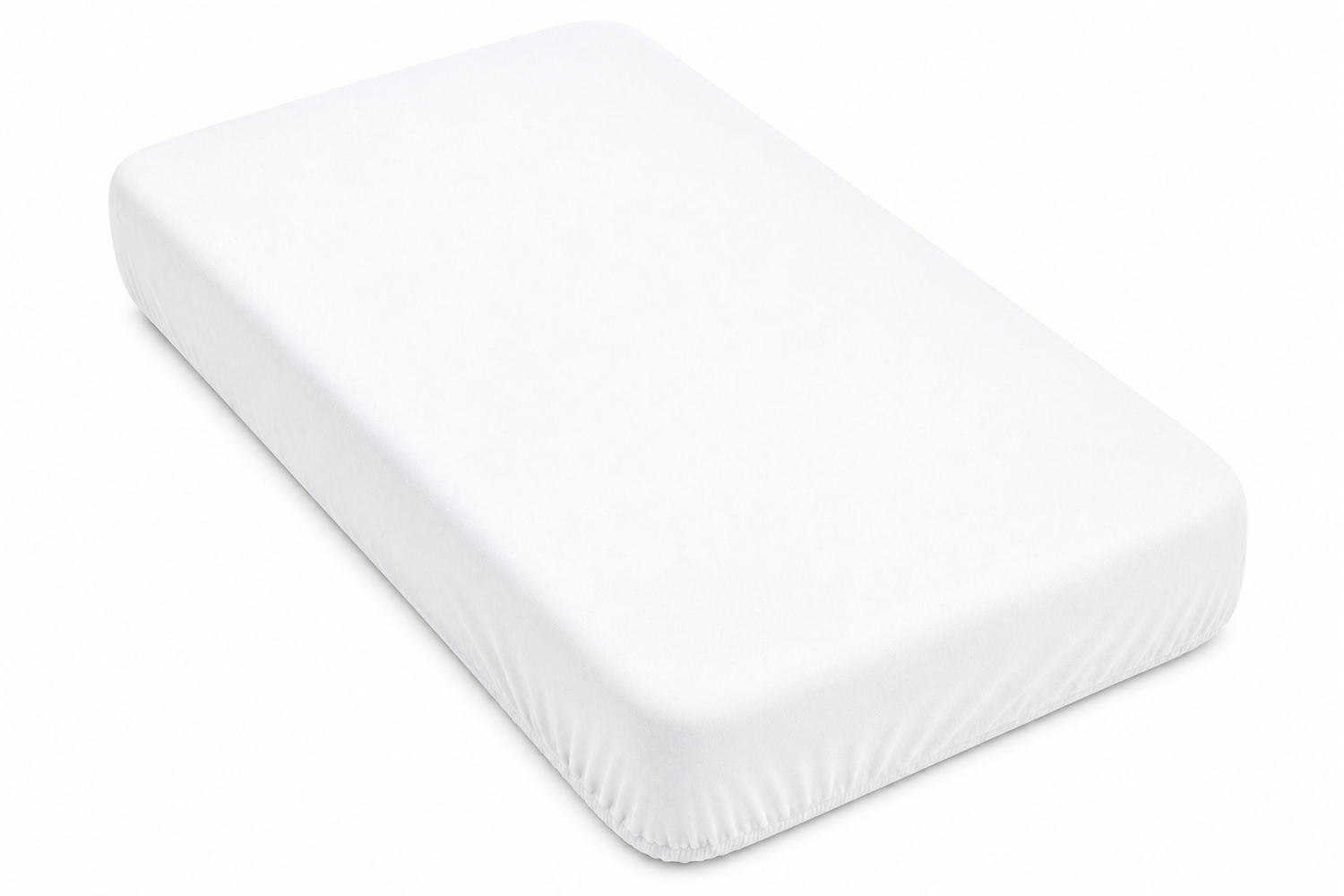 BABYMAM 4 Pack Cot Fitted Sheets 120x60 cm, 100% Organic Jersey Cotton Baby Cot Sheets, Soft Breathable Baby Bedding, Elasticated Mattress Covers (White)