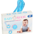 Disposable 100 Diapers Bags Fresh Scent Essential for Baby Change BABYMAM