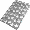 Baby 100% cotton changing mat child toddler Owls grey