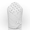 Baby Swaddle Wrap Newborn Dimple Cotton Infant Bedding White/Small Stars On White