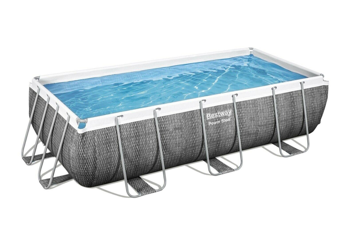 Bestway 13.3Ft Swimming Pool 404X201X100cm Rattan Rectangular + Accessories