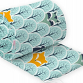Baby Padded Bumper 100% Cotton To Fit Crib All Round 260cm Fox In Forest Turquoise