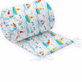 Baby Padded Bumper 180cm fit COT 100% Cotton Boats