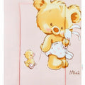 Baby 100% cotton changing mat child toddler Big Teddy Bear pink