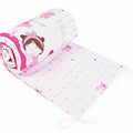 Baby Bedding Bumper 190 cm Half Cot Bed Ballerina Pink