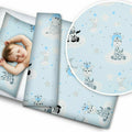 Bedding Set 4Pc Fit Kids Junior Bed 150X120 Sweet Animals Blue