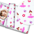 Baby Bedding 2pc 135x100cm Pillowcase Duvet Cover Butterfly princess