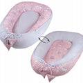 Baby Soft Cocoon Double-sided Infant Sleep Nest Bed Grey/ Bunny Pink