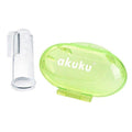 Baby Finger Silicone Toothbrush Gum Massager Teething Relief Akuku Green