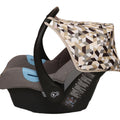 Car Seat Hood Replacement Universal Baby Cover Wind Sun Canopy Shade Waterproof - 3D Gold