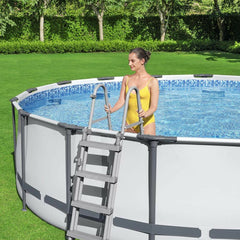 Bestway Steel Swimming Pool Pro Max 14Ft 48In Round Ground Garden 427X122cm - MyHappy Baby