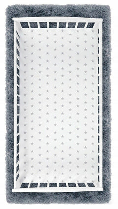 Super soft fitted sheet jersey stretchy cotton fit Cot bed 140/70cm Small stars with white - MyHappy Baby