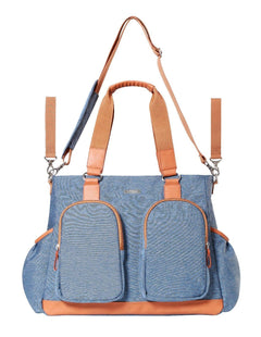 Baby Nappy Multi-Functional Diaper Bag Set With Changing Mat Babyono Glam Blue - MyHappy Baby