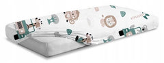 Fitted Sheet 120x60cm 100% Cotton for Baby cot On Safari - MyHappy Baby