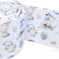 Padded Baby Bumper To Fit Cot 120x60cm All Around 100% Cotton 360cm Bumper Wolf in The Forest