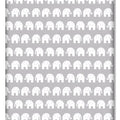 100% cotton fitted sheet printed design for baby crib 90x40cm Elephants grey