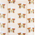 Baby 100% cotton changing mat child toddler Bear Family