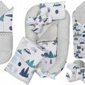 Baby 6pc Double-sided soft infant Cocoon Retro Cars