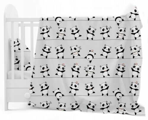 Bedding Set 4Pc Fit Kids Junior Bed 150X120 Little Panda