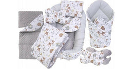 Baby Soft Cocoon Double-sided 6pc DEER AND FRIENDS - MyHappy Baby