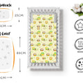 2pc Baby Bedding Set fit Crib/Cradle/Moses basket Cotton 70x80cm Owls Yellow
