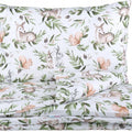 Baby bedding set 5pc nursery cotton pillow duvet bumper 70x80cm Green Glade