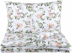 6Pc Baby Bedding Set Bumper Pillow Duvet Fit Cot 120x60cm Green Glade - MyHappy Baby