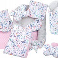 Baby Soft Cocoon 6pc Double-sided Infant Nest Bed Cushion On the Meadow/ Dots