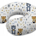 Baby Feeding Pillow + Cover Pregnancy Nursing Cotton Forest friends