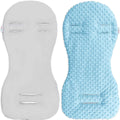 Baby Liner Stroller Buggy Pad Universal Dimple Insert 73x35cm Blue/Grey
