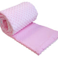 Baby dimple padded bumper 180cm straight fit COT 120x60 Pink