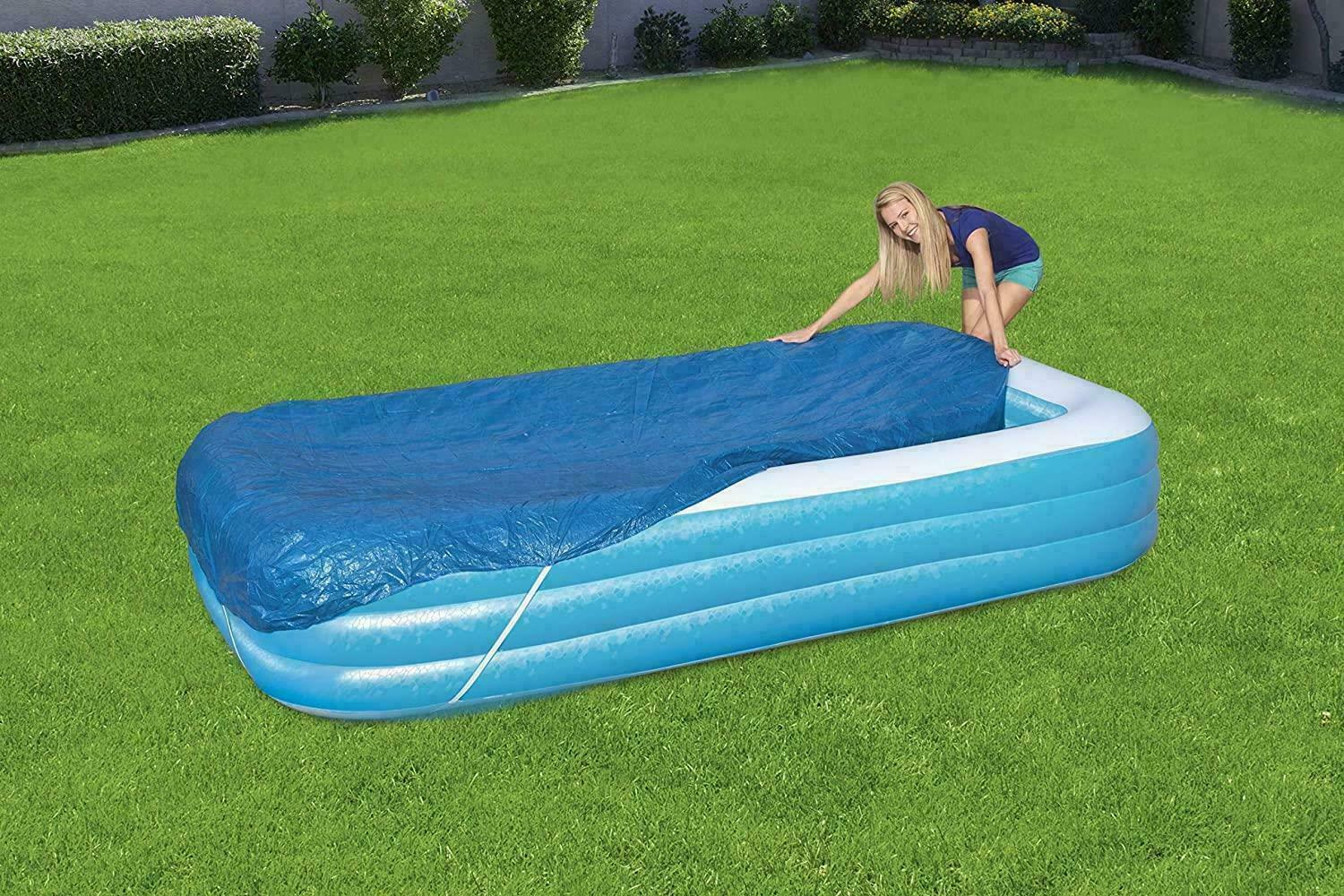 Bestway 305X183X56 cm Swimmimg Pool Cover With Rubber Bands