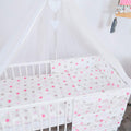 10Pcs Baby Bedding Set 100% Cotton Fit Cot 120x60cm Grey Pink Stars