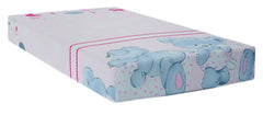 Baby Fitted Toddler Bed Sheet Printed 100% Cotton Mattress 160X80cm Cuddle Bear Pink - MyHappy Baby