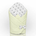 Baby Swaddle Wrap Newborn Dimple Cotton Infant Bedding Cream/ Small Stars On White