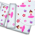 Bedding Set 4Pc Fit Kids Junior Bed 150X120 Butterfly Princess