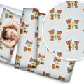 Bedding Set 4Pc Fit Kids Junior Bed 150X120 Bear Family