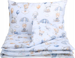 Baby Bedding Set 2pc fit Cot Cotton 100% 120x90cm Walk in the clouds - MyHappy Baby