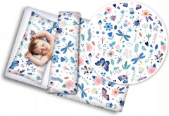 5Pc Baby Bedding Set Bumper All-round Pillow Duvet Fit Cot 120x60cm On the Meadow - MyHappy Baby