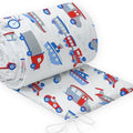 Padded Bumper all-round to Fit Baby Cot all-round Cotton 360cm Vehicles