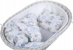 Baby Bedding Set 2pc fit Cradle/Moses basket/Pushchair 70x80 Wolf in the Forest - MyHappy Baby