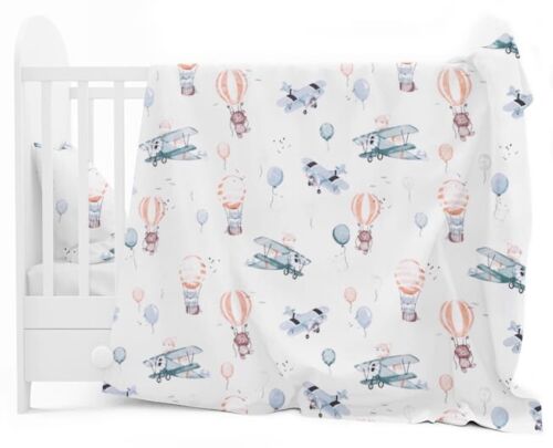 5Pc Baby bedding set bumper All-round pillow duvet Fit Cot 120X60 Dreamy Flight