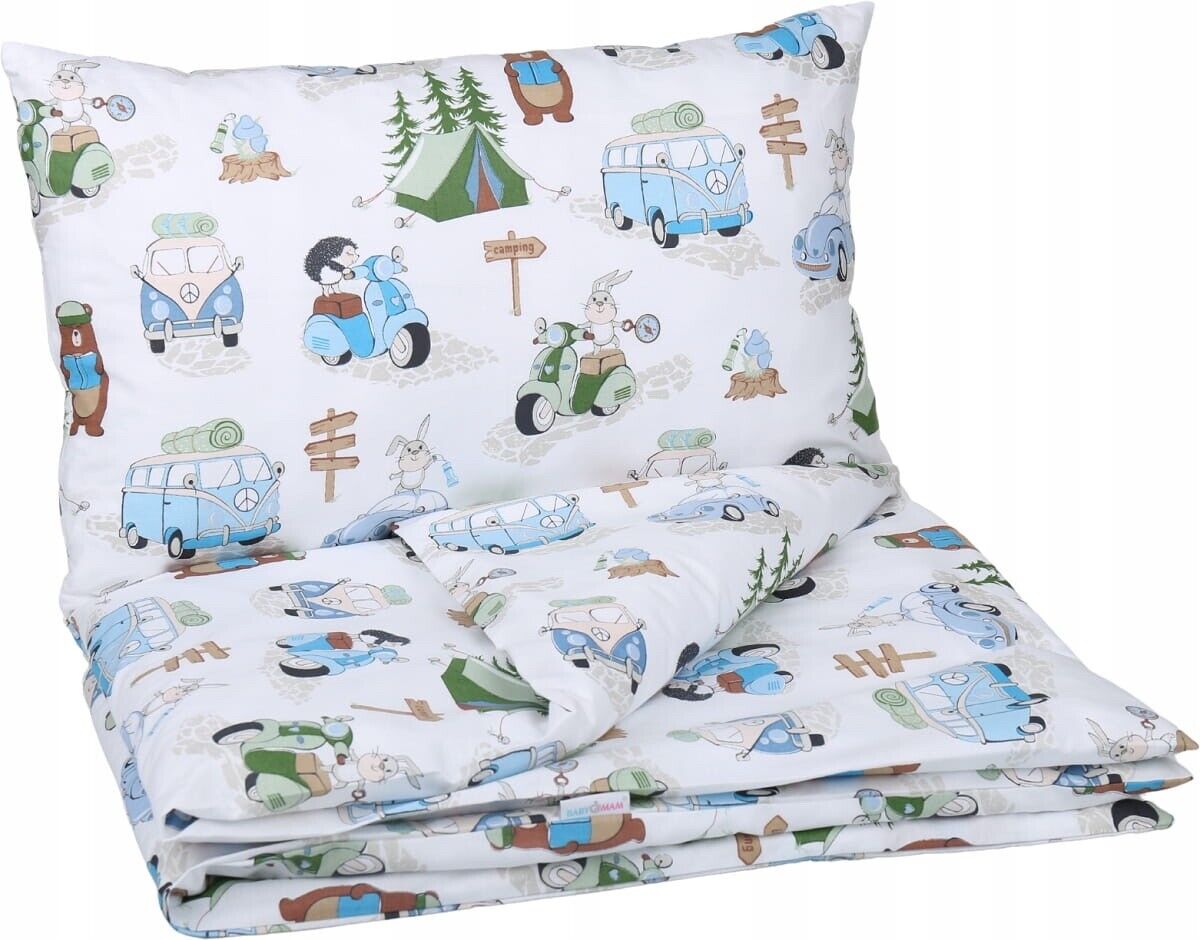 Baby Bedding 2pc 135x100cm Pillowcase Duvet Cover Camping