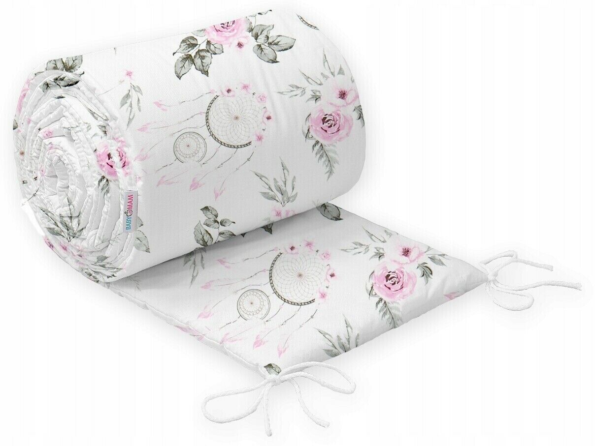 Padded Bumper all-round to Fit Baby Cot all-round Cotton 360cm Dream Catcher