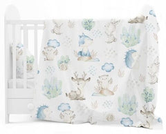 Baby Bedding Set 3Pc Allround Duvet Cot 120x60cm Wolf in the Forest - MyHappy Baby